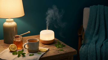 Dry cough remedies: honey, herbal tea and a humidifier at night